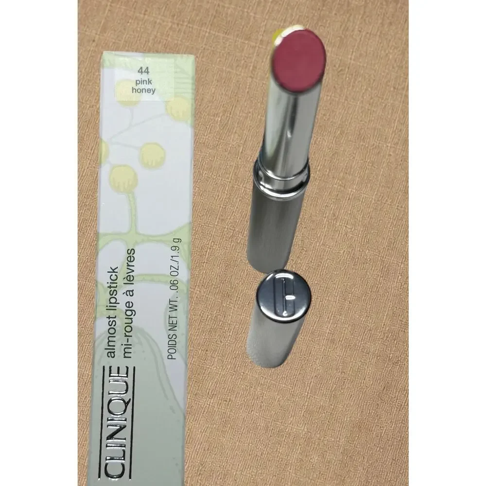 Clinique Almost Lipstick #44 Pink Honey .06 oz 1.9g Full Size New in Box